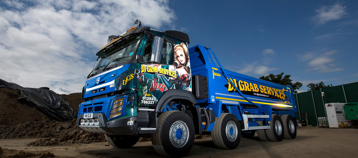 Tipper lorry hire for Surrey Sussex and London